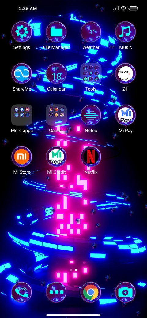 Neon 3D Design screenshot