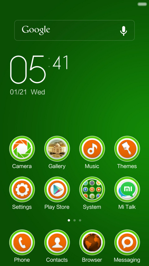 MIUI India Tricolor screenshot