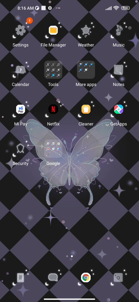 Purple butterfly screenshot