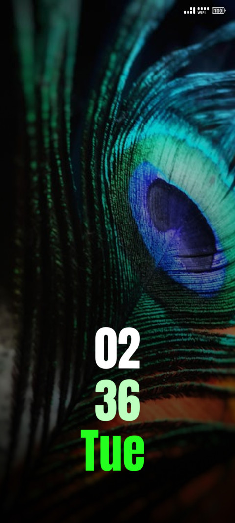 peacock feather screenshot