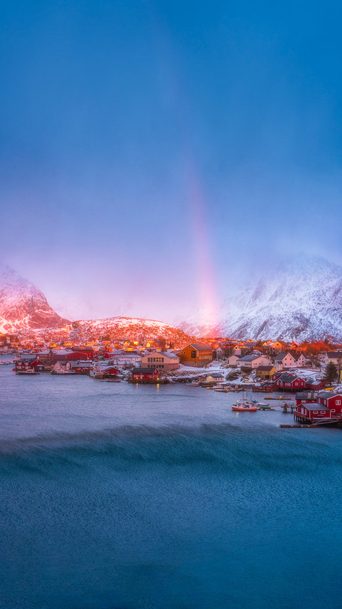 Norwegian winter natural scenery screenshot