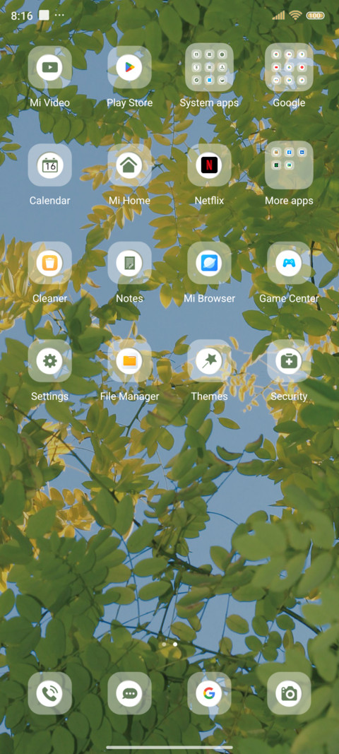Greenness screenshot