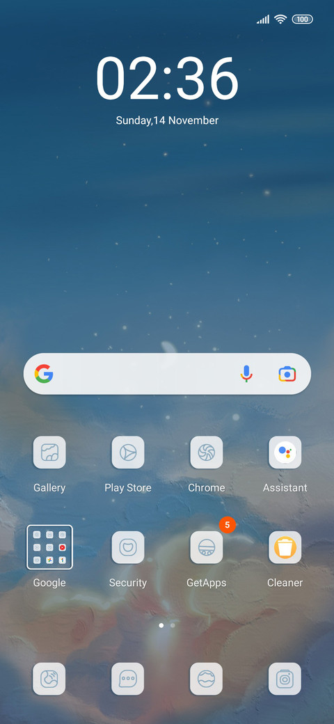 Gentle starry sky screenshot