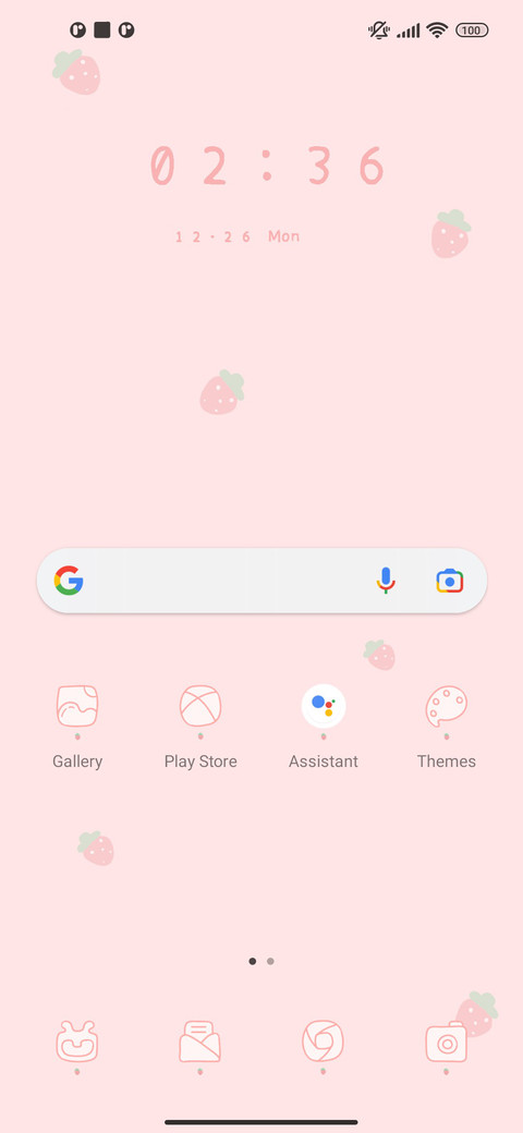 Pink strawberry screenshot