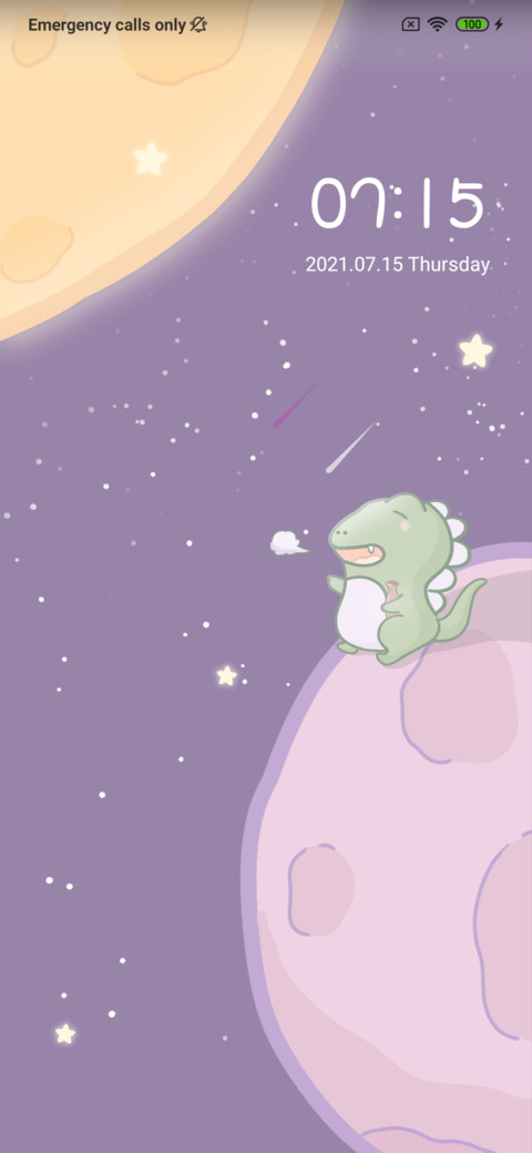Purple galaxy screenshot