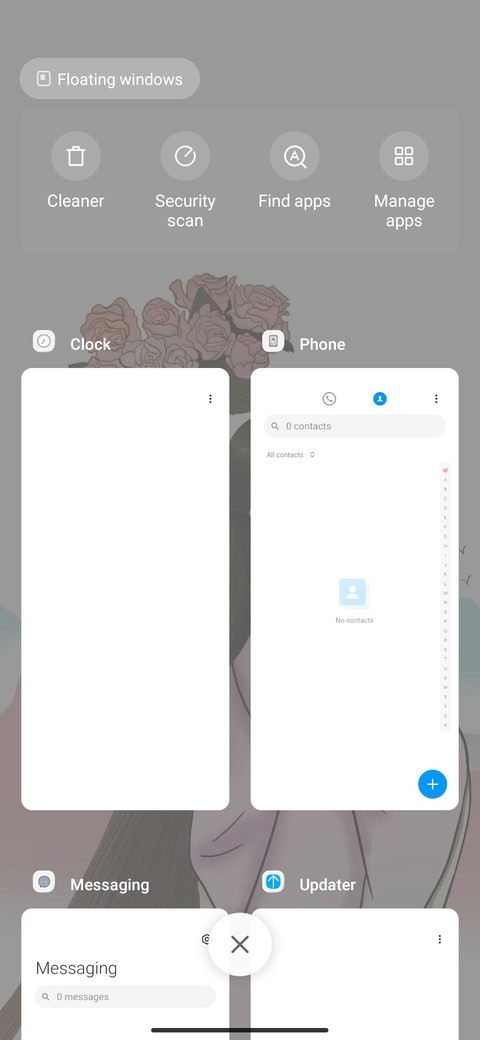 Flower on screenshot