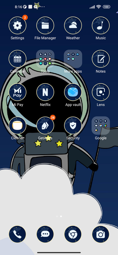astronaut stars screenshot