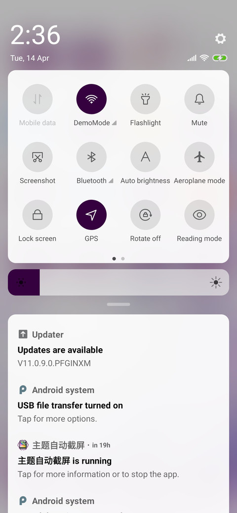 PurpleFloral_3MDP screenshot