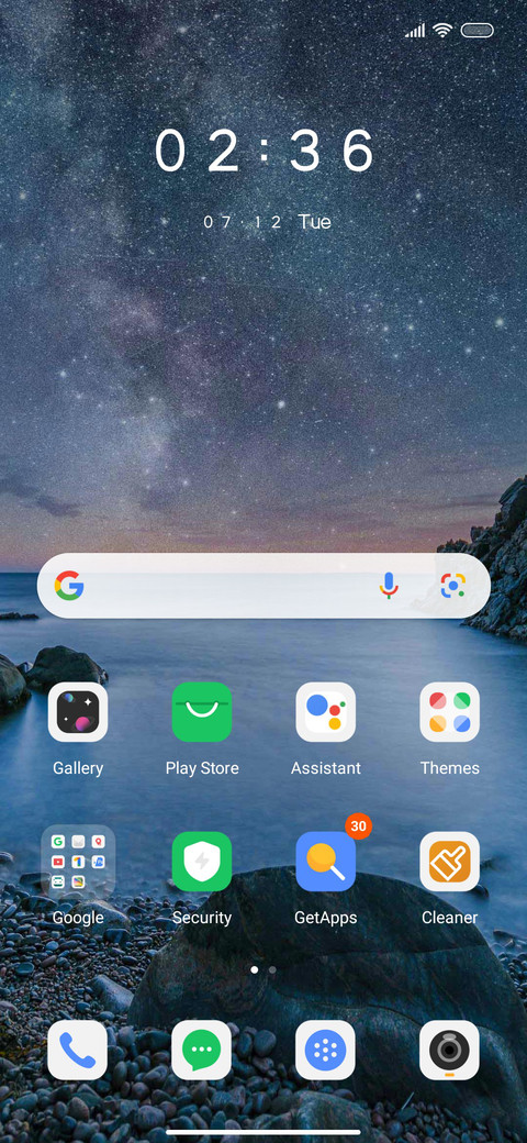night sky screenshot