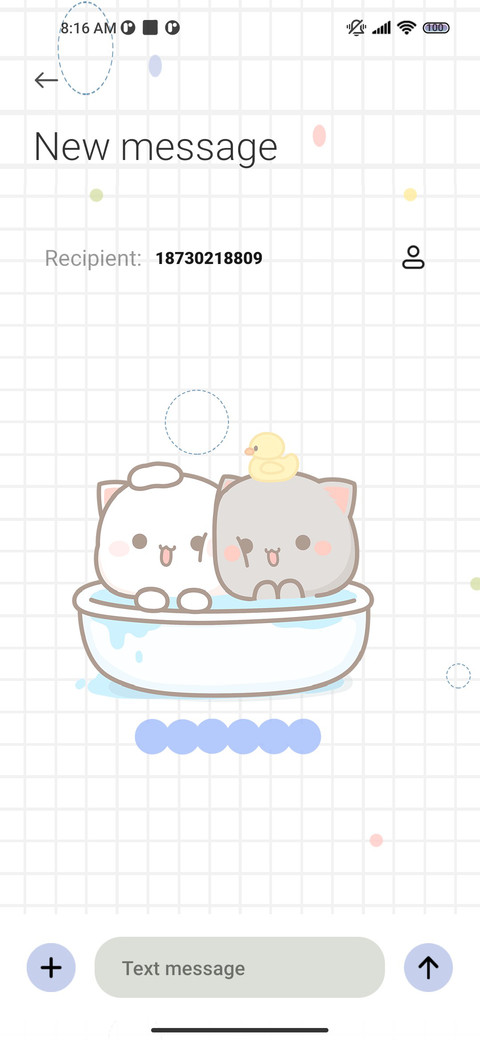 Sticker Peach cat screenshot