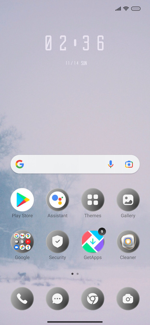 White screenshot