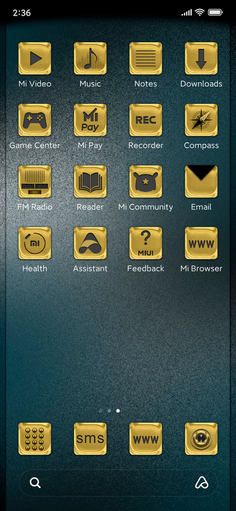 Golden icons screenshot