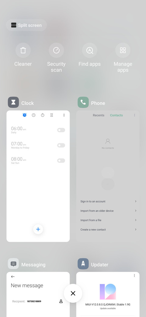 Simple Grey system screenshot