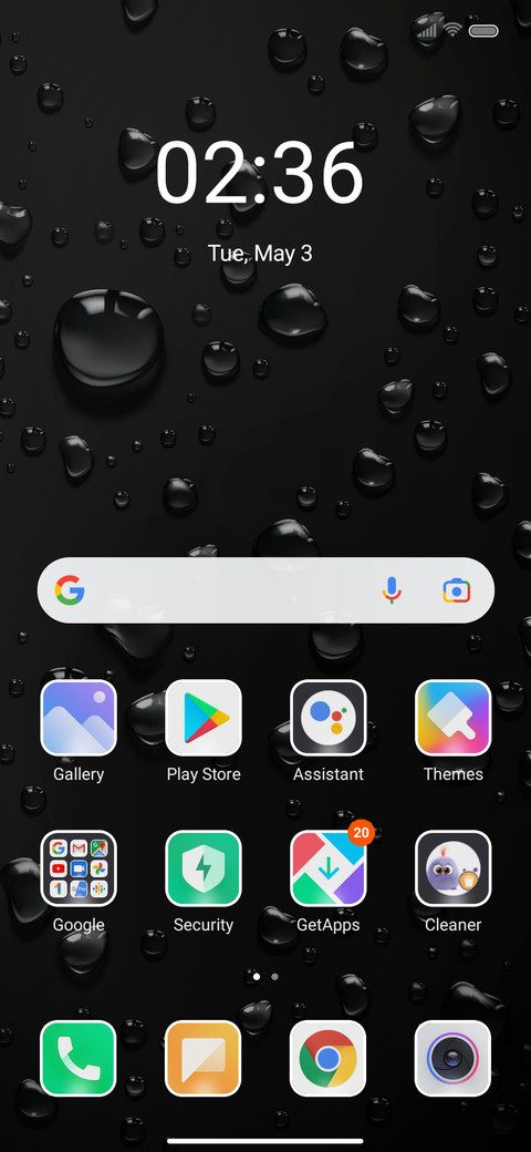 Simple water drop screenshot