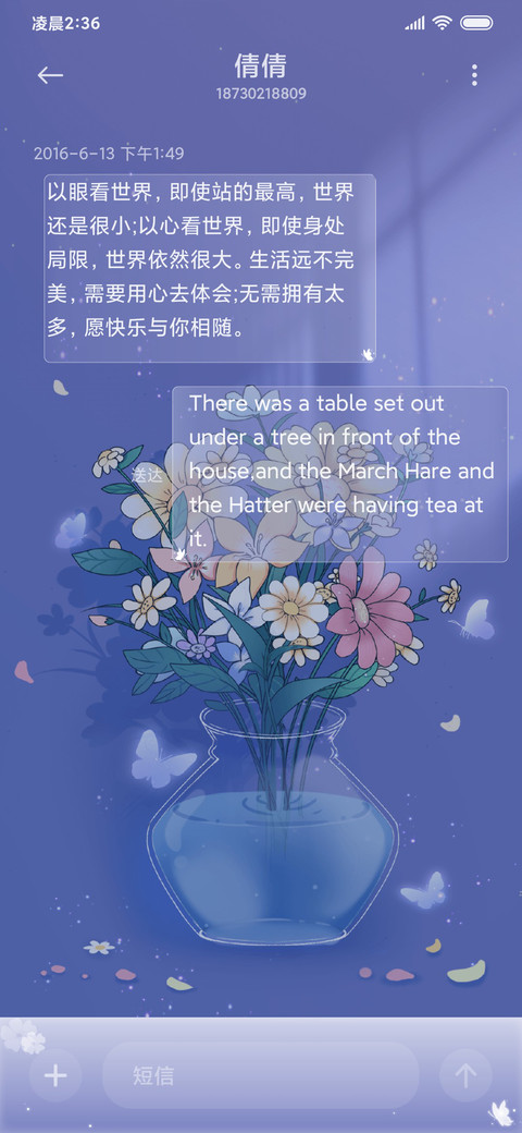 窗下长春花蓝 screenshot