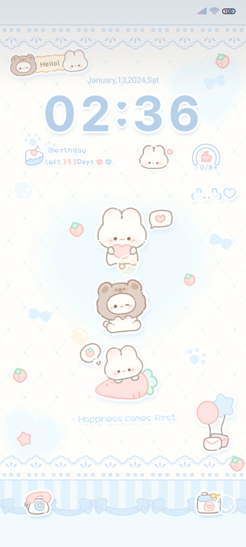 Soft cute bunny screenshot