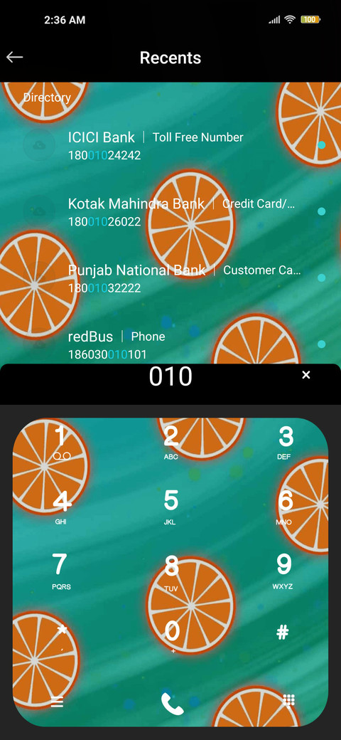 Flowing lemon screenshot