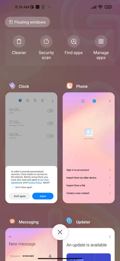 Letter bubble screenshot