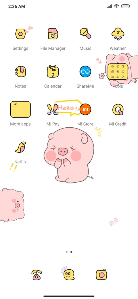 Cute fat pig screenshot