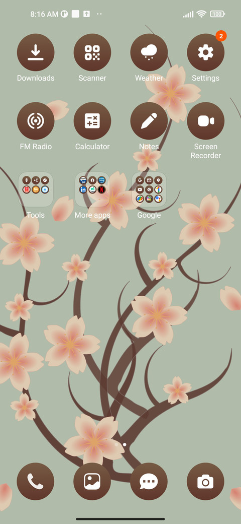 Cherry blossoms screenshot