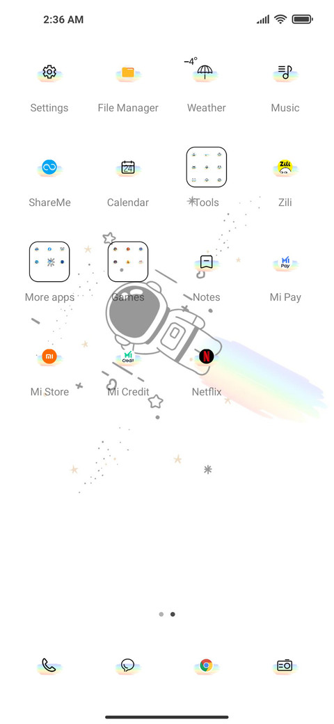 Simple astronaut screenshot