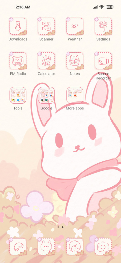 Rabbit Pink Garden screenshot