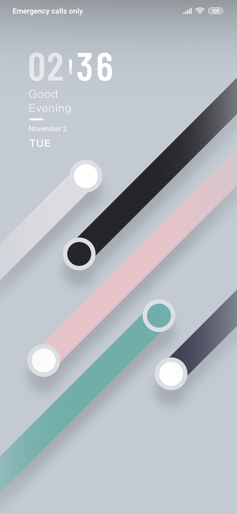 Colorful lines screenshot