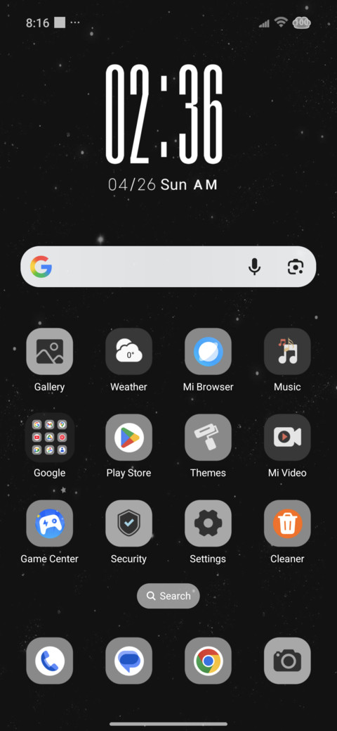 Dark calm waves screenshot