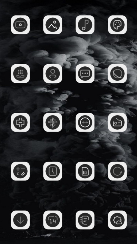 Dark White v10 pie screenshot