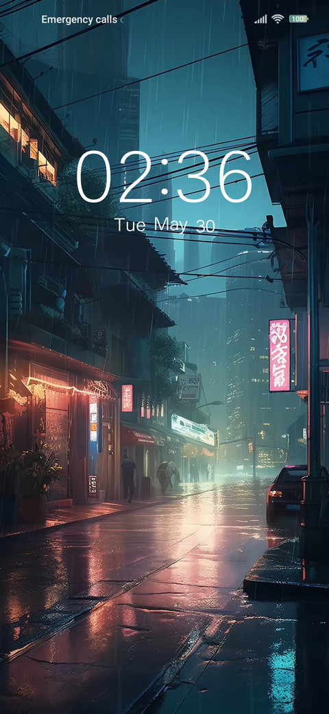 Rainy alley screenshot