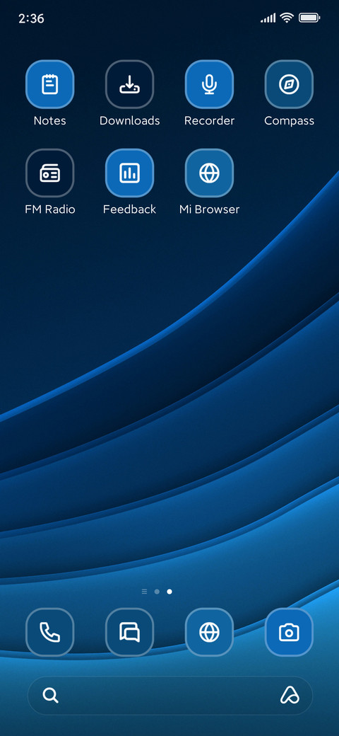 Blue Wavy screenshot