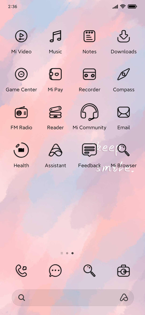 Multicolor flower screenshot