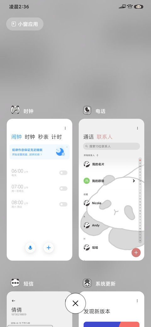 极简黑白小熊猫 screenshot
