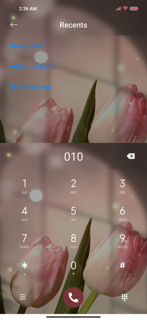 Pink tulip screenshot