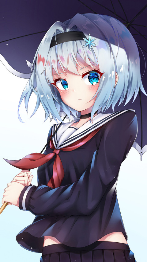 酷系黑衣少女 screenshot