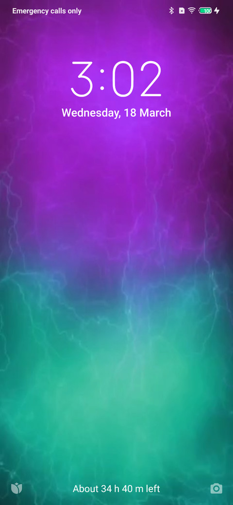 Huawei P30 dual dark white screenshot