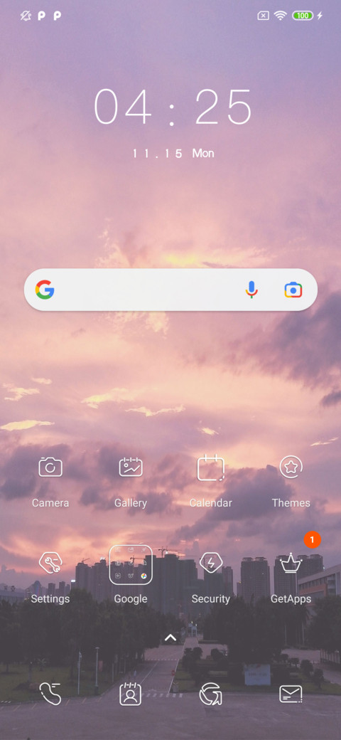 Dynamic sunset screenshot