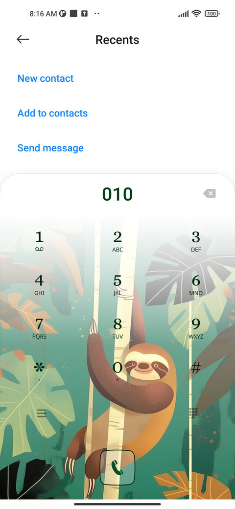sloth screenshot