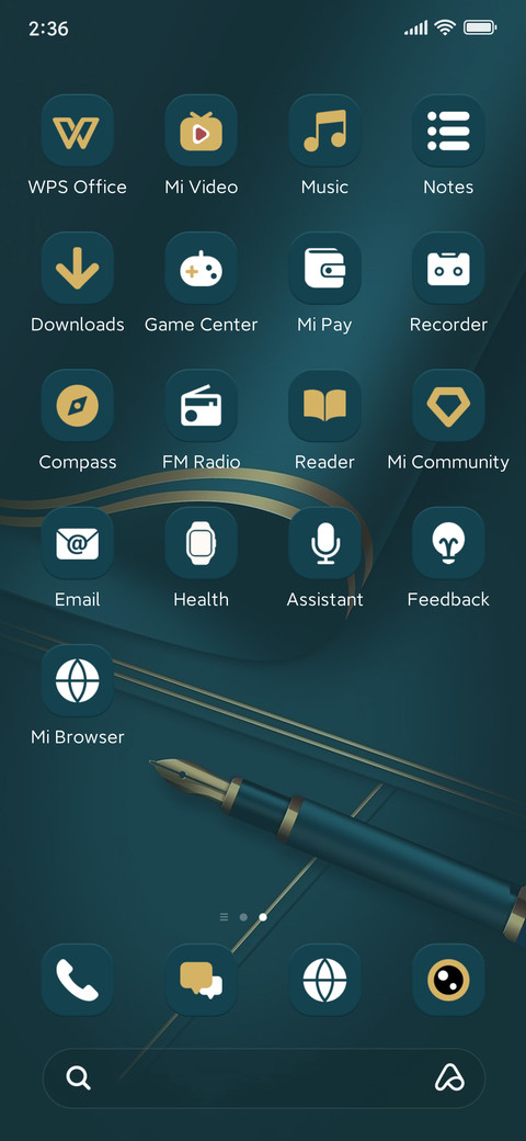 Ink Green Gold screenshot