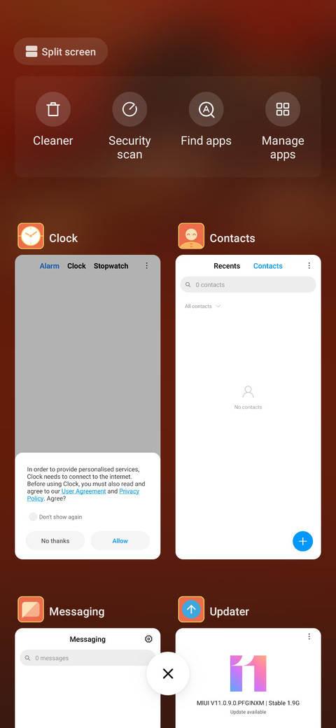 Welcome screenshot