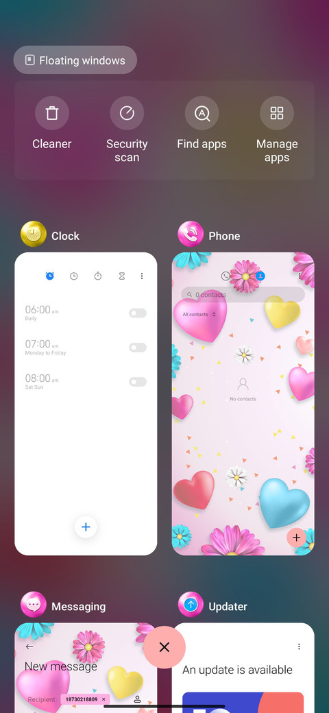 Valentine's flower screenshot