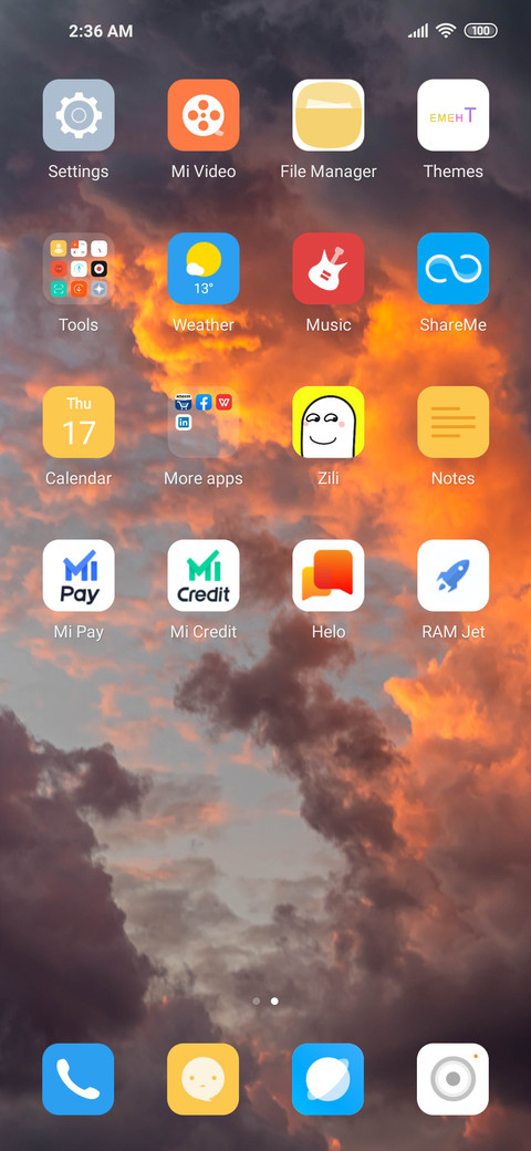 Fire cloud screenshot