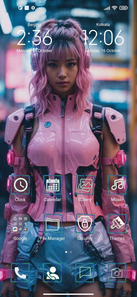Cyberpunk girl screenshot
