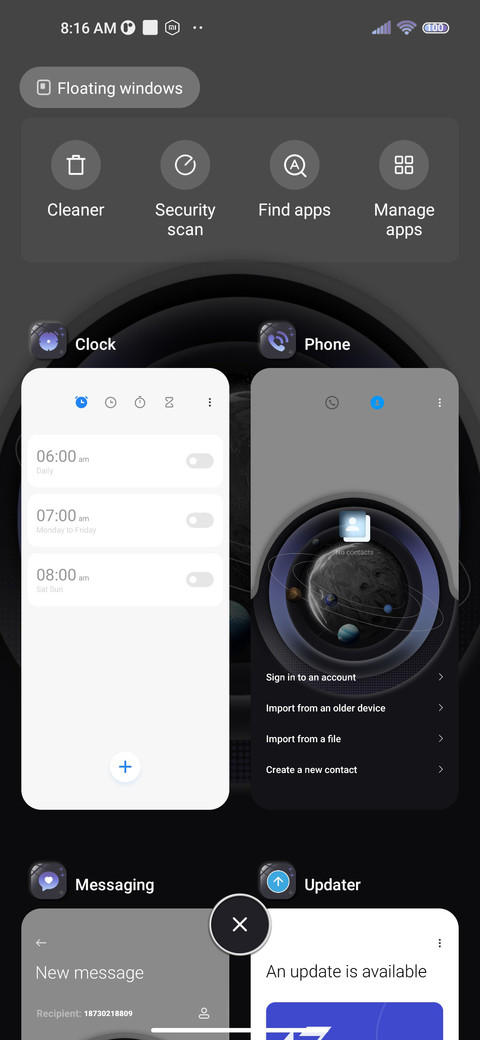 Two color planet screenshot