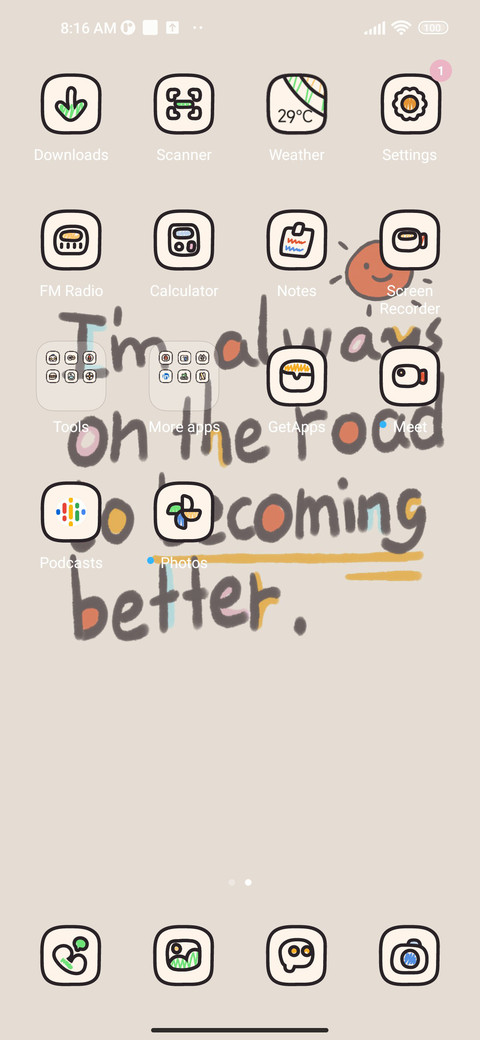 Encourage Writing screenshot