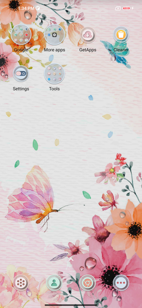 Spring ink flower screenshot