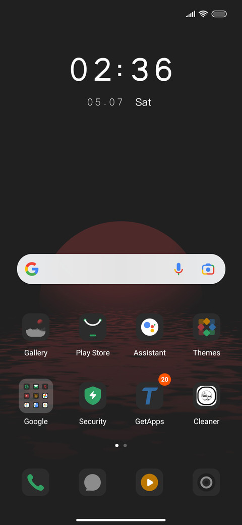 Sunset screenshot