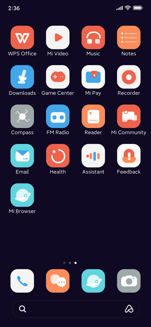 Simple Purple UI screenshot