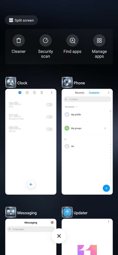 Blue metal screenshot