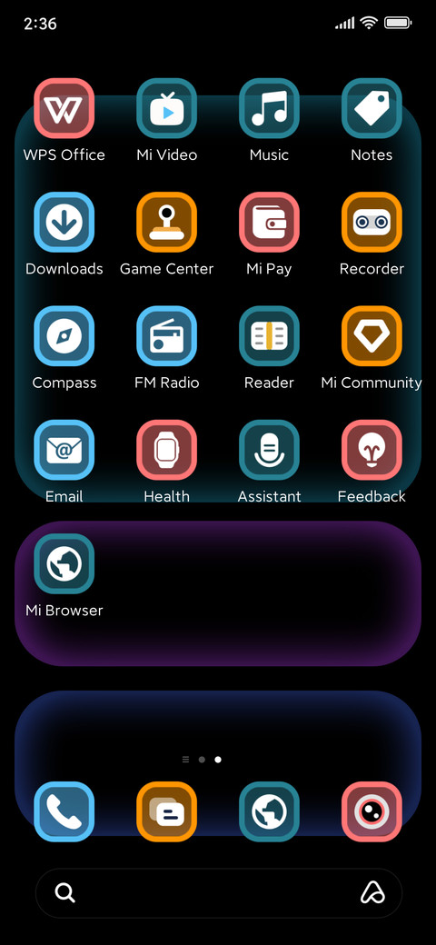 Black Float Blue screenshot